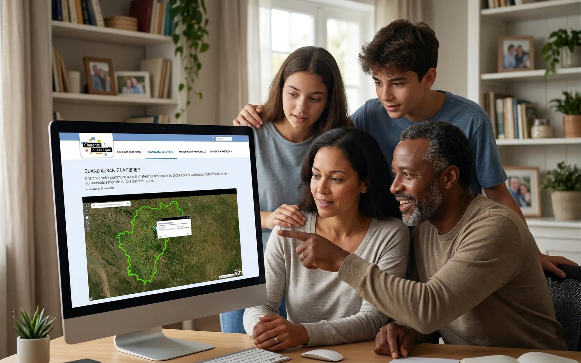 Carte interactive – Charente Numérique