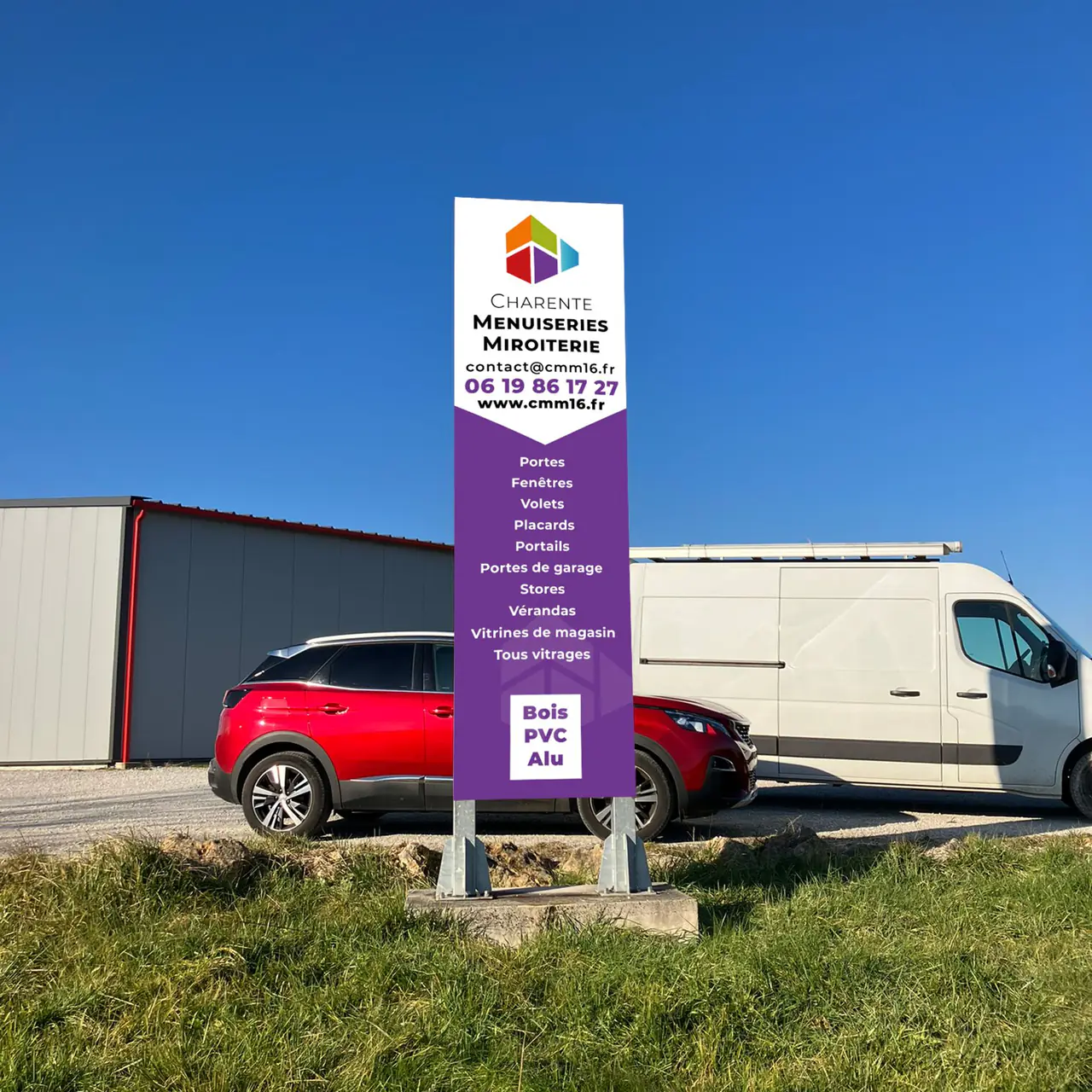 CMM : totem réalisé par l’agence Centaure