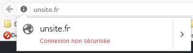 Site pas sécurisé